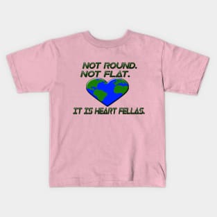 valentine's day heart earth Kids T-Shirt